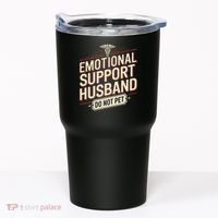 Emotional Support Husband Do Not Pet Tumbler thumb 0