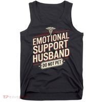 Emotional Support Husband Do Not Pet Tank Top thumb 0