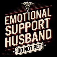 Emotional Support Husband Do Not Pet Tank Top thumb 6