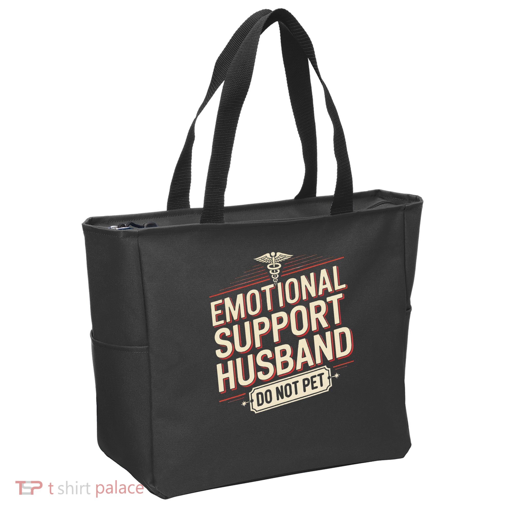 Emotional Support Husband Do Not Pet Tote Bag