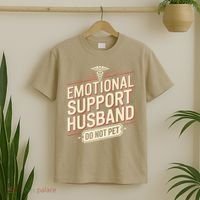 Emotional Support Husband Do Not Pet T-Shirt thumb 2