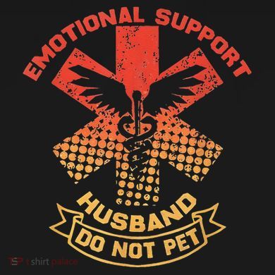 Emotional Support Husband Do Not Pet 16 in Basic Backpack