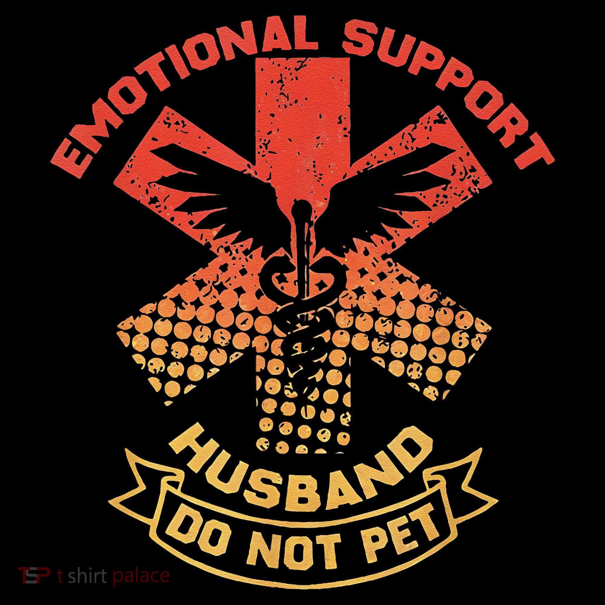 Emotional Support Husband Do Not Pet 16 in Basic Backpack