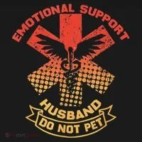 Emotional Support Husband Do Not Pet Tank Top thumb 6