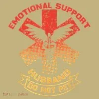 Emotional Support Husband Do Not Pet Sweatshirt thumb 2