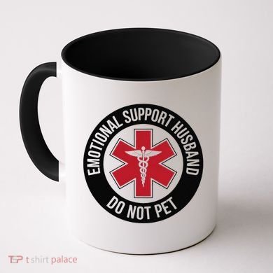 Emotional Support Husband Do Not Pet Coffee Mug