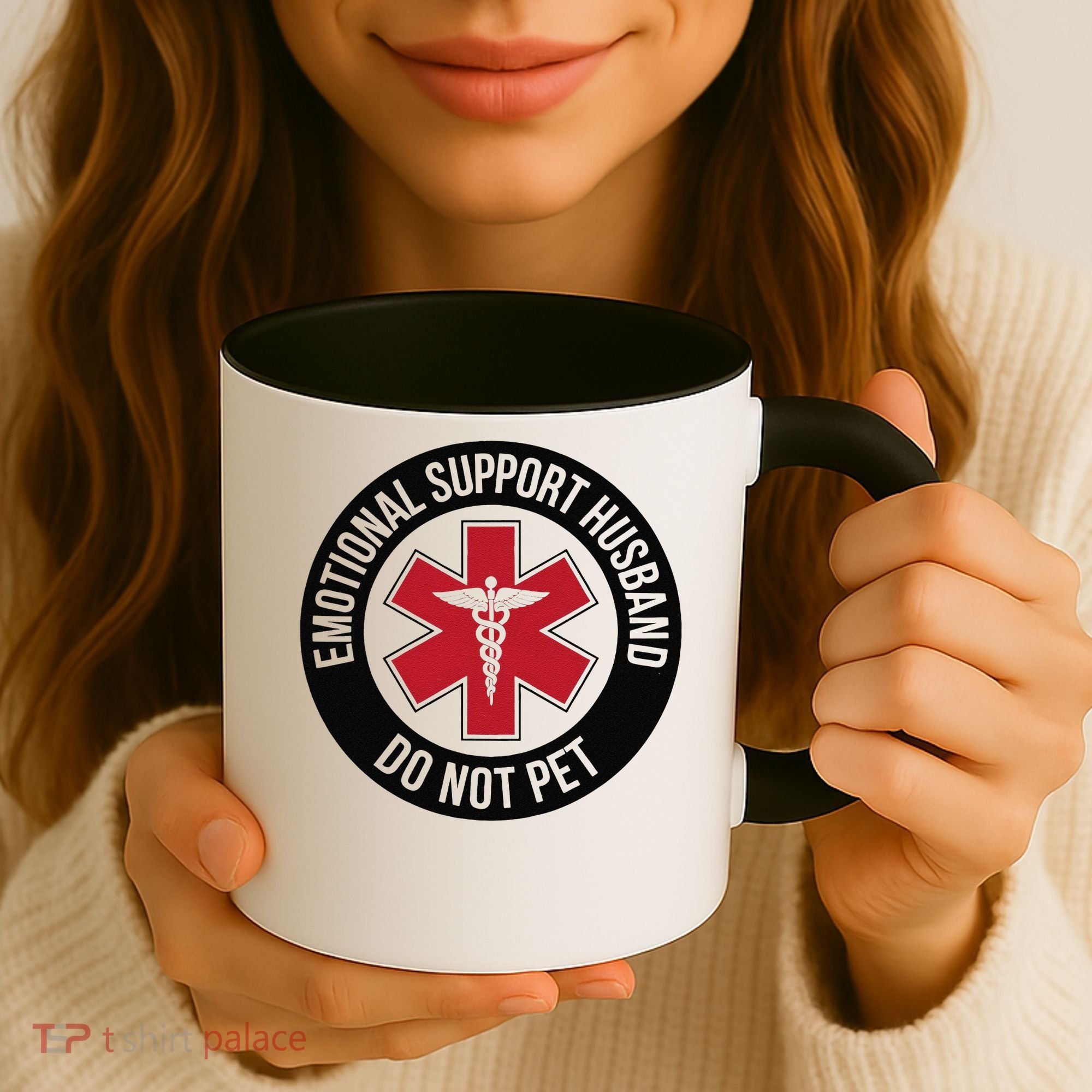 Emotional Support Husband Do Not Pet Coffee Mug