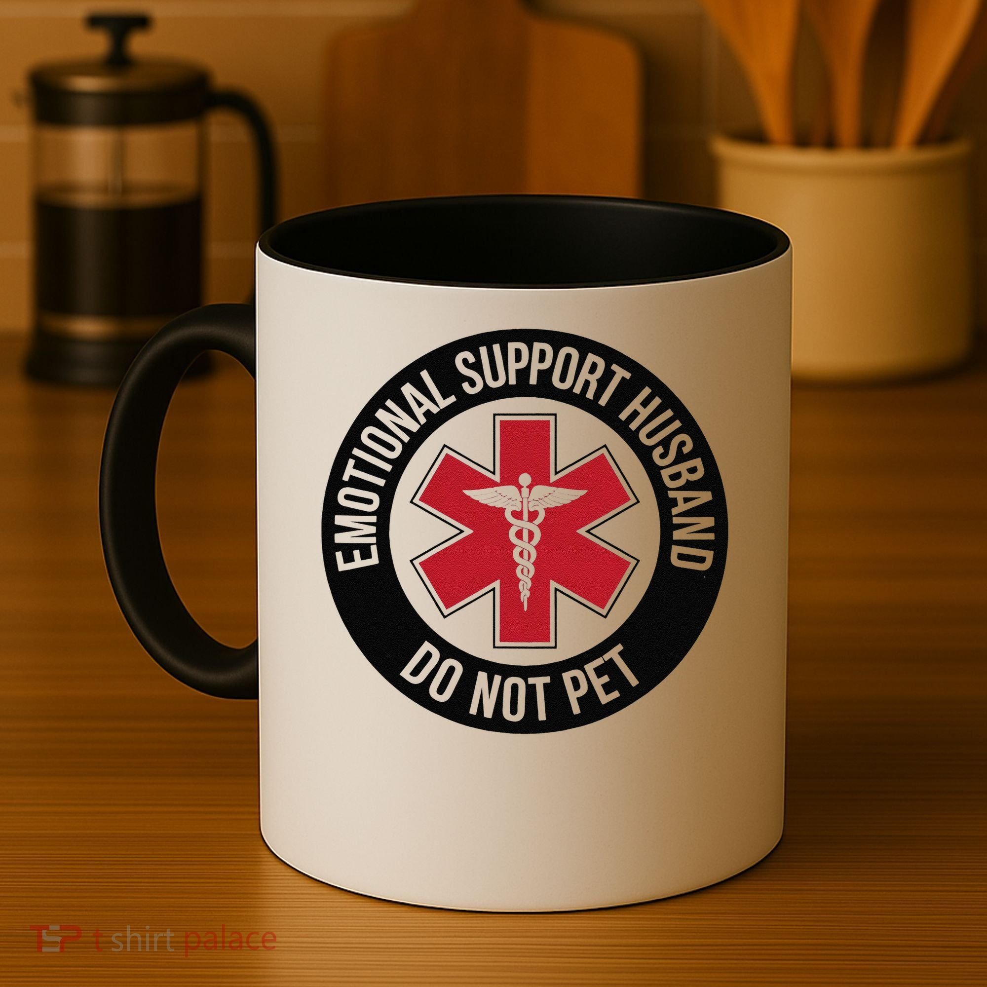 Emotional Support Husband Do Not Pet Coffee Mug