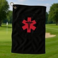 Emotional Support Husband Do Not Pet Golf Towel thumb 1