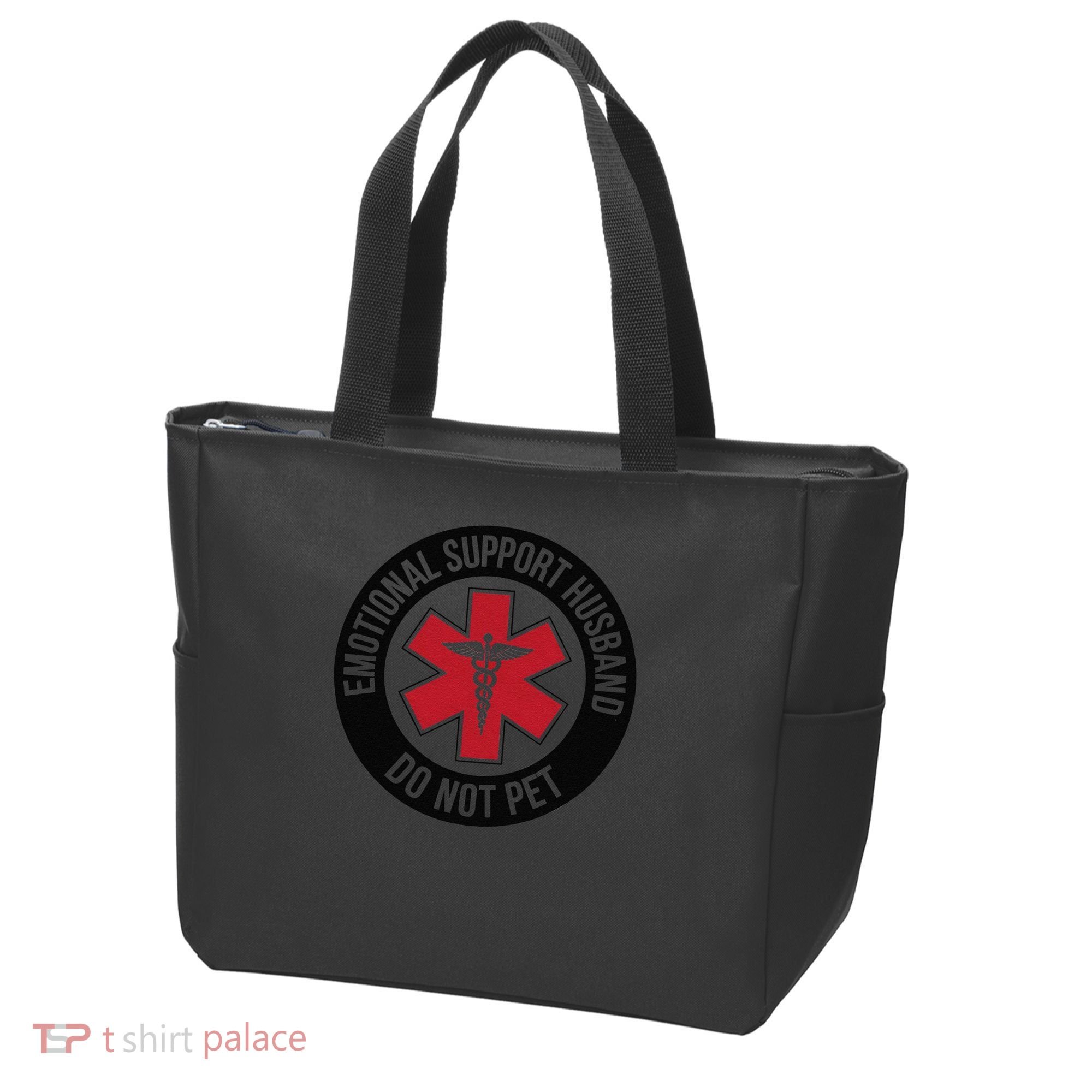 Emotional Support Husband Do Not Pet Tote Bag