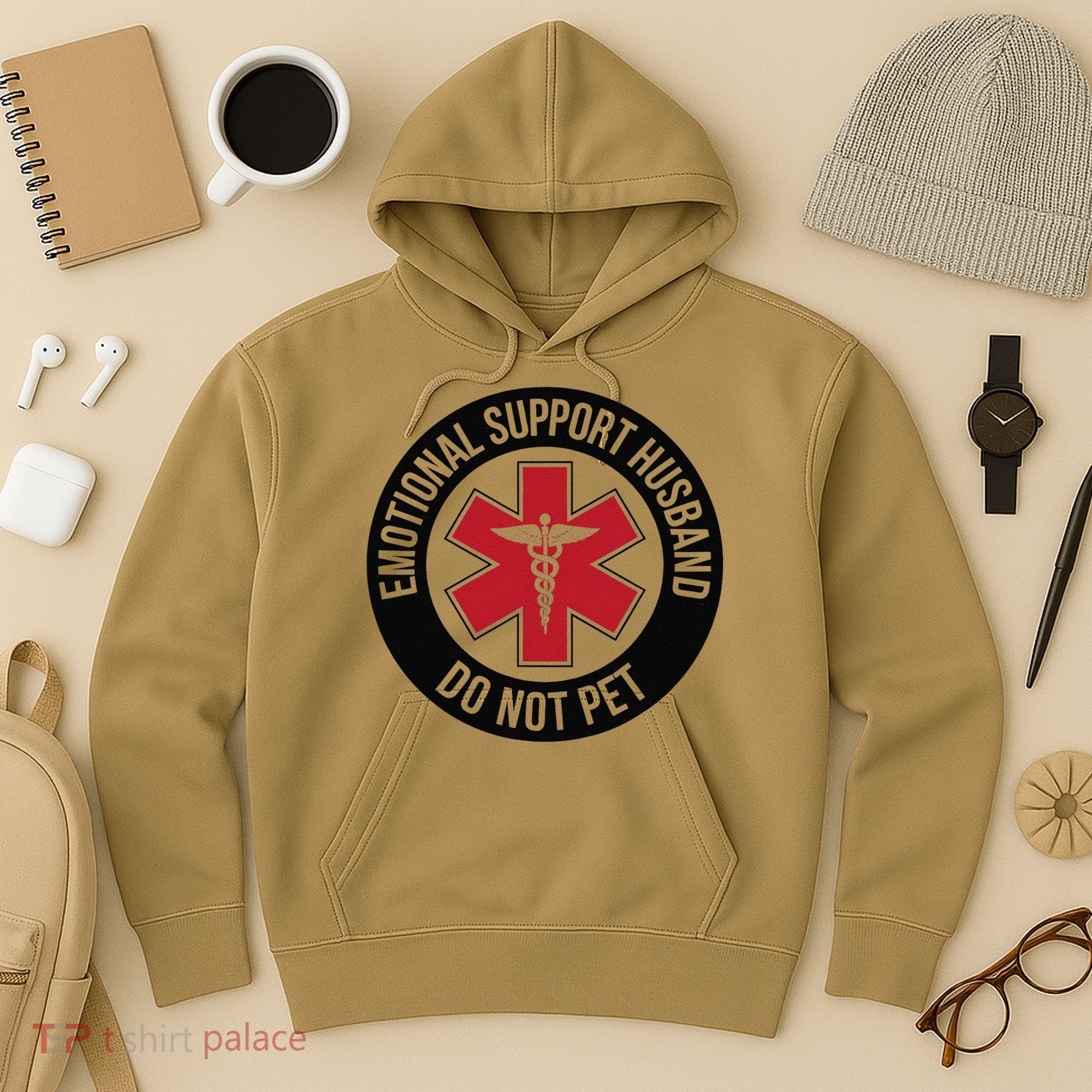 Emotional Support Husband Do Not Pet Hoodie