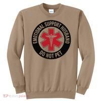 Emotional Support Husband Do Not Pet Sweatshirt thumb 0