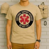 Emotional Support Husband Do Not Pet T-Shirt thumb 6