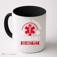 Emotional Support Husband Do Not Pet Coffee Mug thumb 0