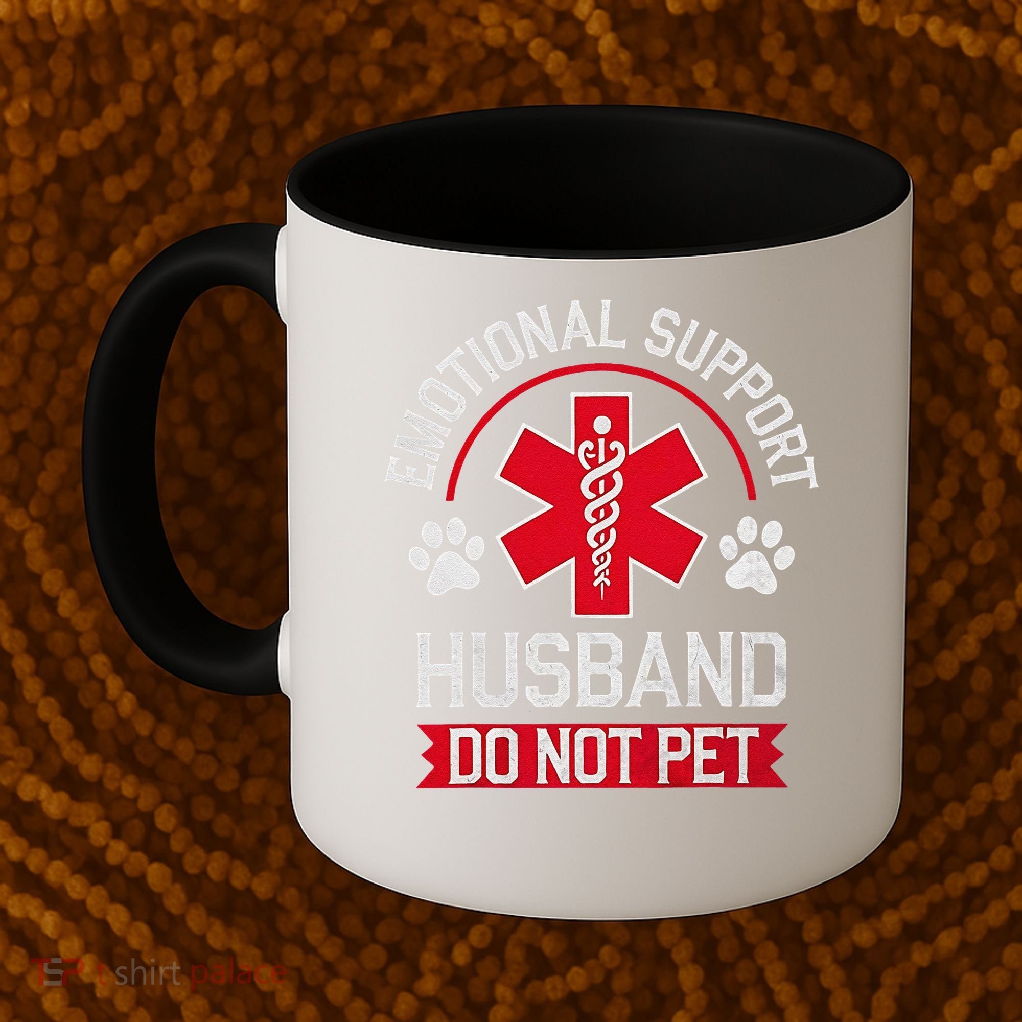 Emotional Support Husband Do Not Pet Coffee Mug