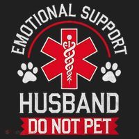 Emotional Support Husband Do Not Pet Tumbler thumb 3