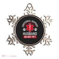 Emotional Support Husband Do Not Pet Ornament thumb 0