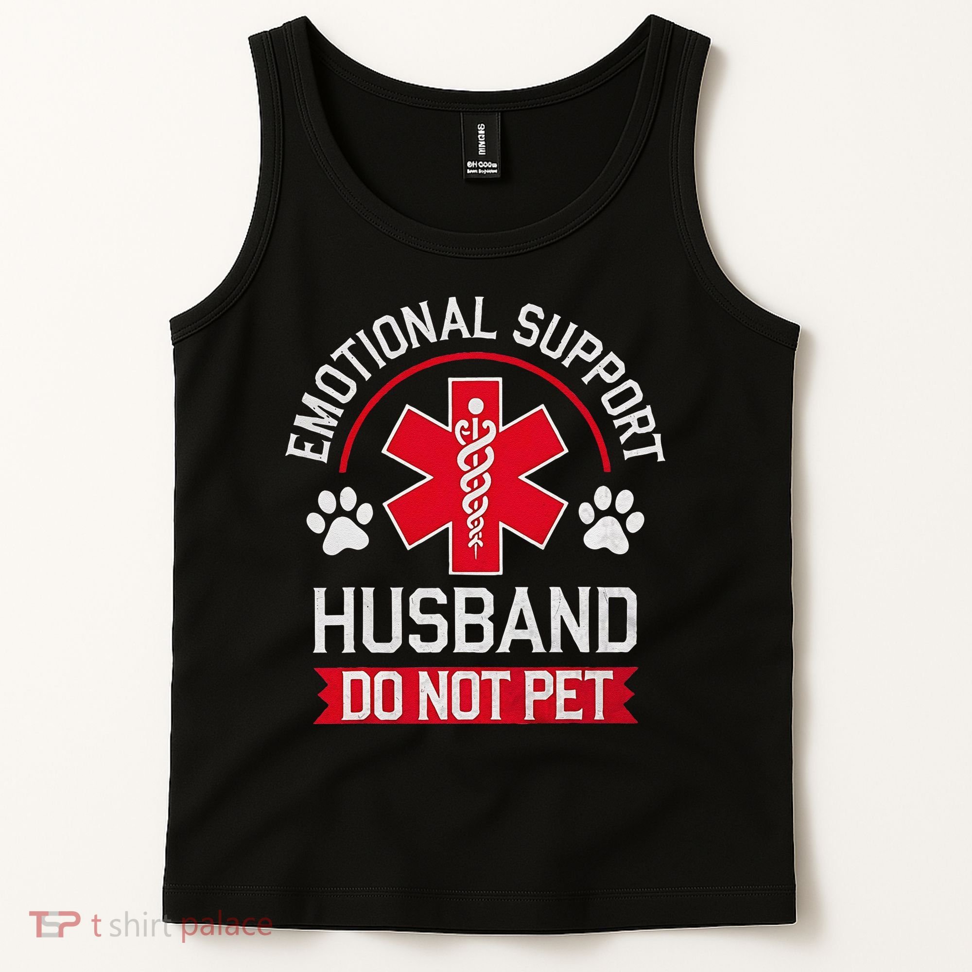 Emotional Support Husband Do Not Pet Tank Top