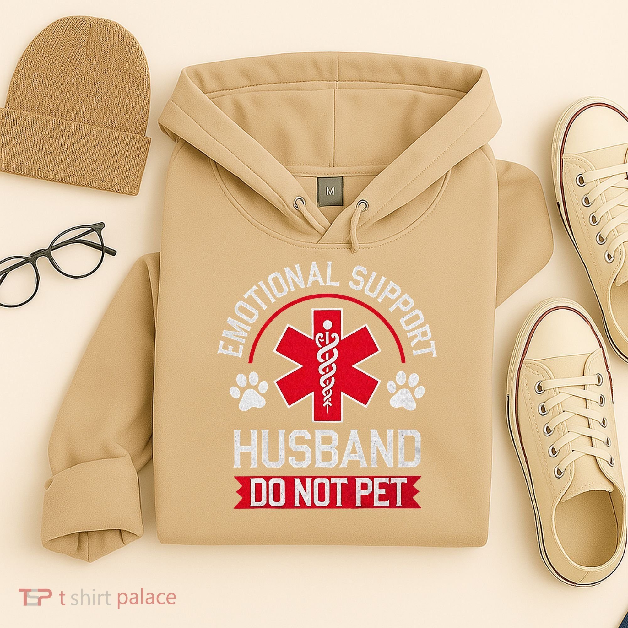 Emotional Support Husband Do Not Pet Hoodie