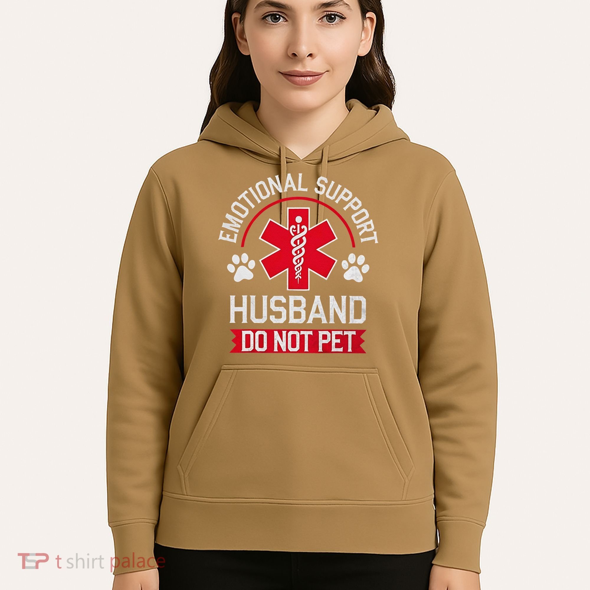 Emotional Support Husband Do Not Pet Hoodie
