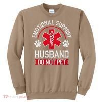 Emotional Support Husband Do Not Pet Sweatshirt thumb 0