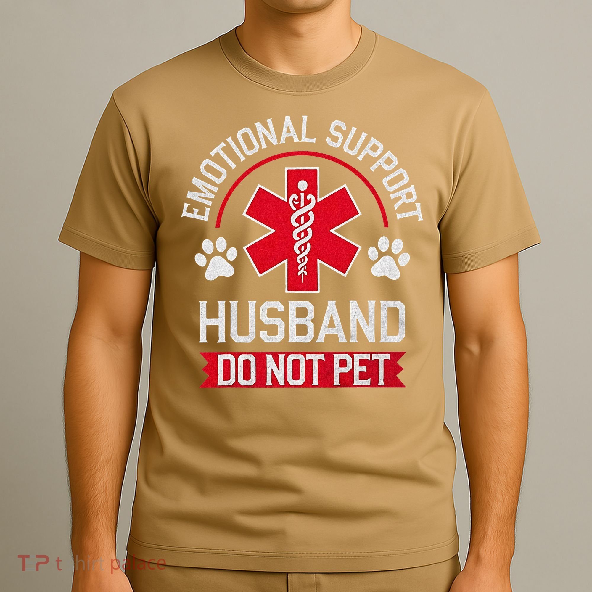 Emotional Support Husband Do Not Pet T-Shirt