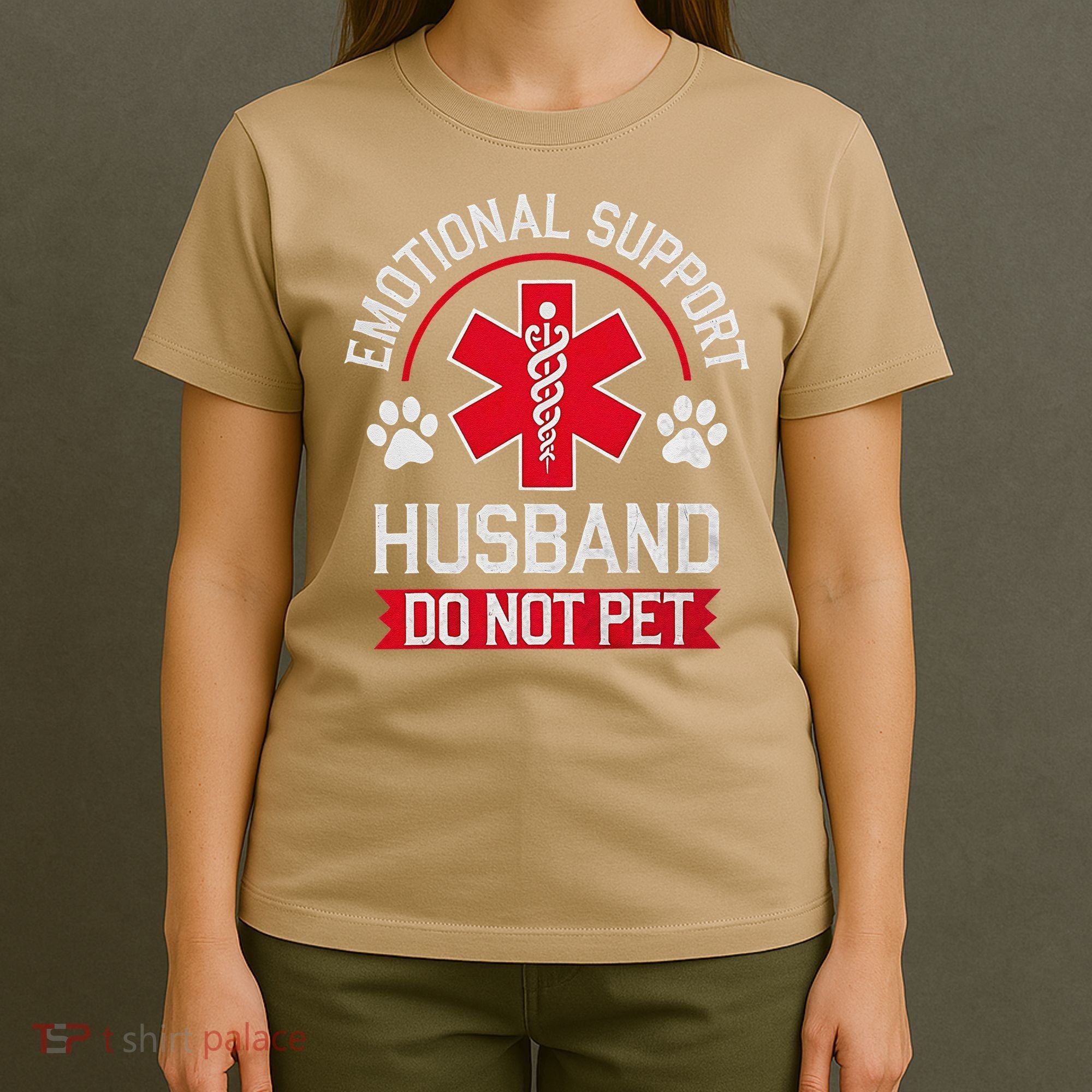 Emotional Support Husband Do Not Pet T-Shirt