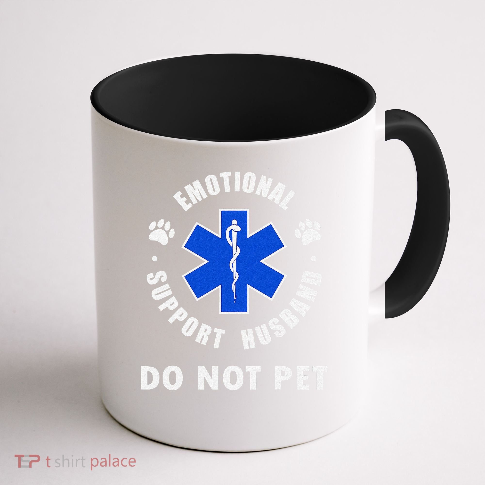 Emotional Support Husband Do Not Pet Coffee Mug