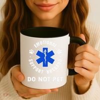 Emotional Support Husband Do Not Pet Coffee Mug thumb 3