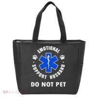Emotional Support Husband Do Not Pet Tote Bag thumb 0