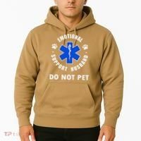 Emotional Support Husband Do Not Pet Hoodie thumb 2