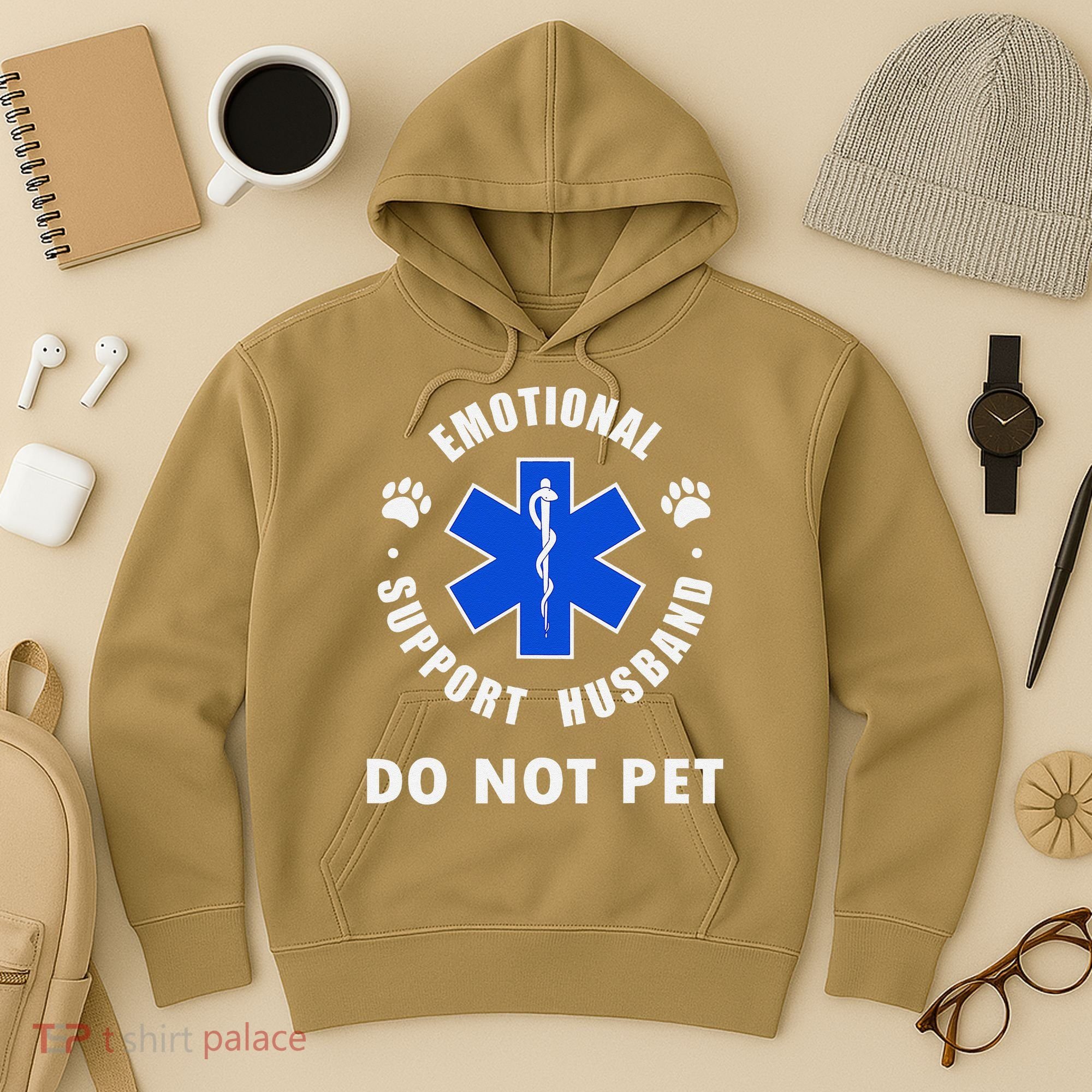 Emotional Support Husband Do Not Pet Hoodie