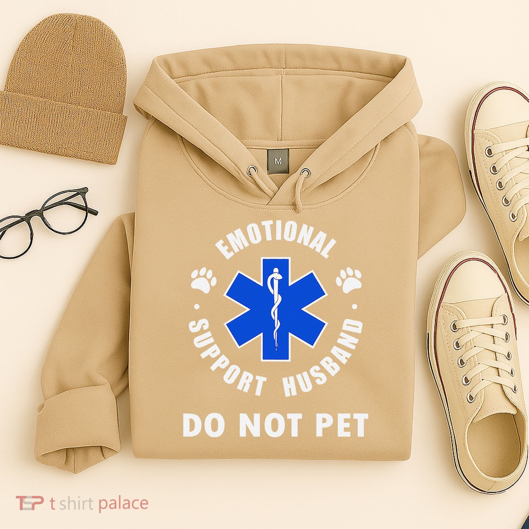 Emotional Support Husband Do Not Pet Hoodie