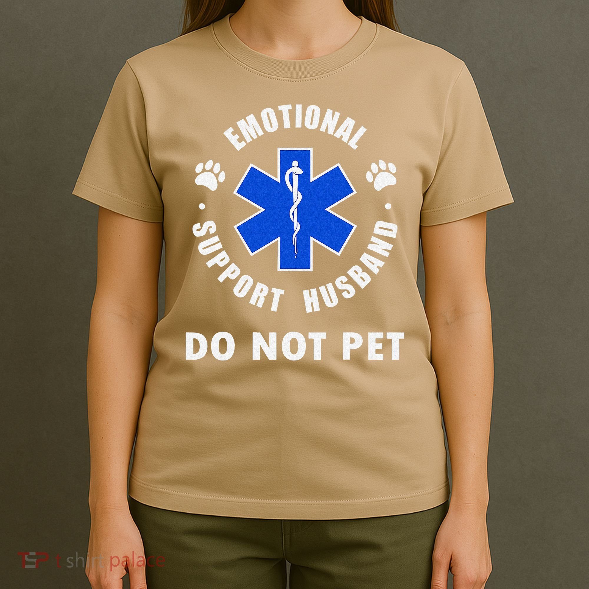 Emotional Support Husband Do Not Pet T-Shirt