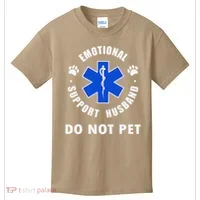Emotional Support Husband Do Not Pet Kids T-Shirt thumb 0