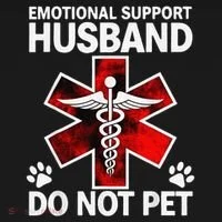 Emotional Support Husband Do Not Pet Bucket Hat thumb 4