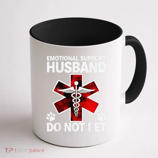 Emotional Support Husband Do Not Pet Coffee Mug