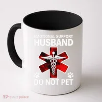 Emotional Support Husband Do Not Pet Coffee Mug thumb 0