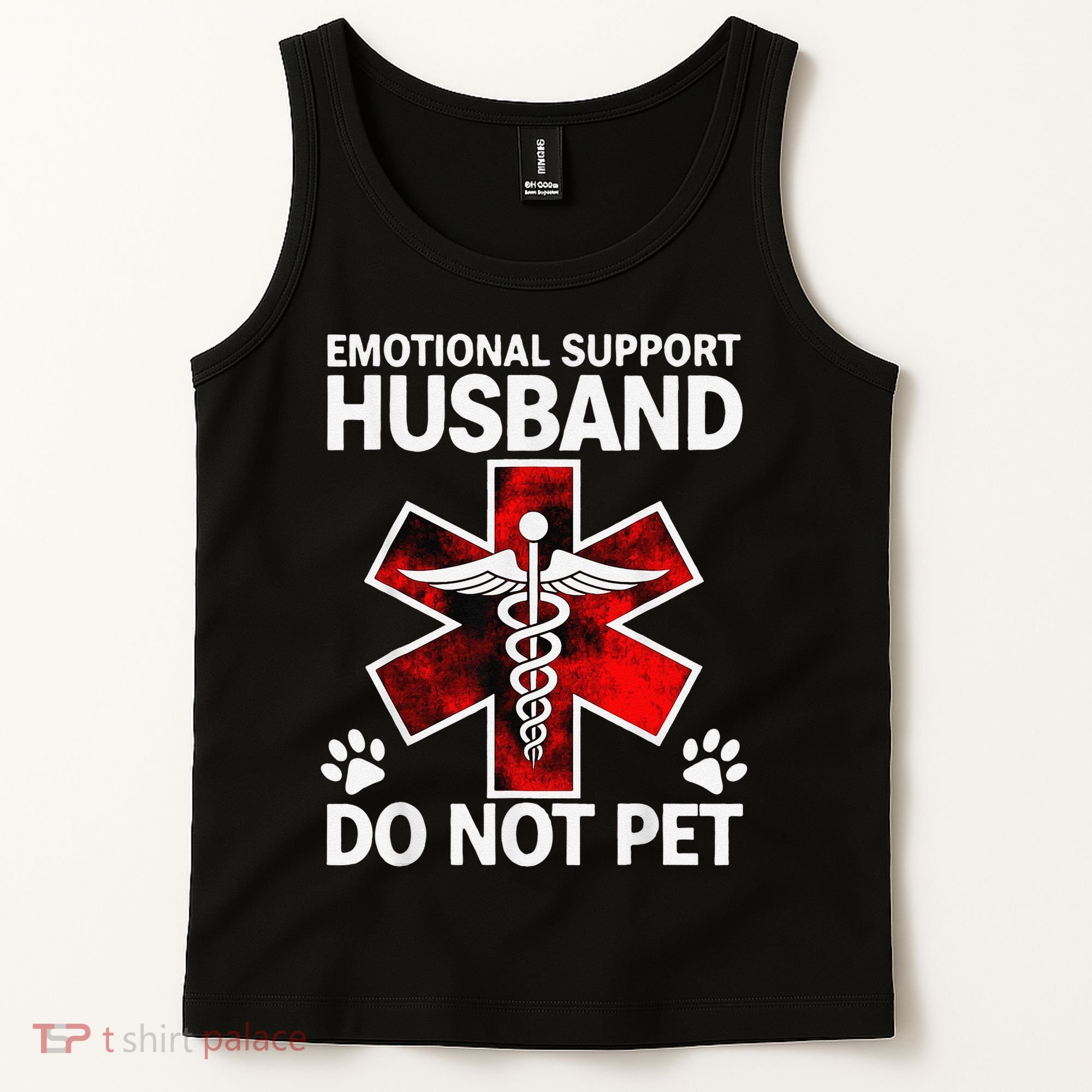 Emotional Support Husband Do Not Pet Tank Top