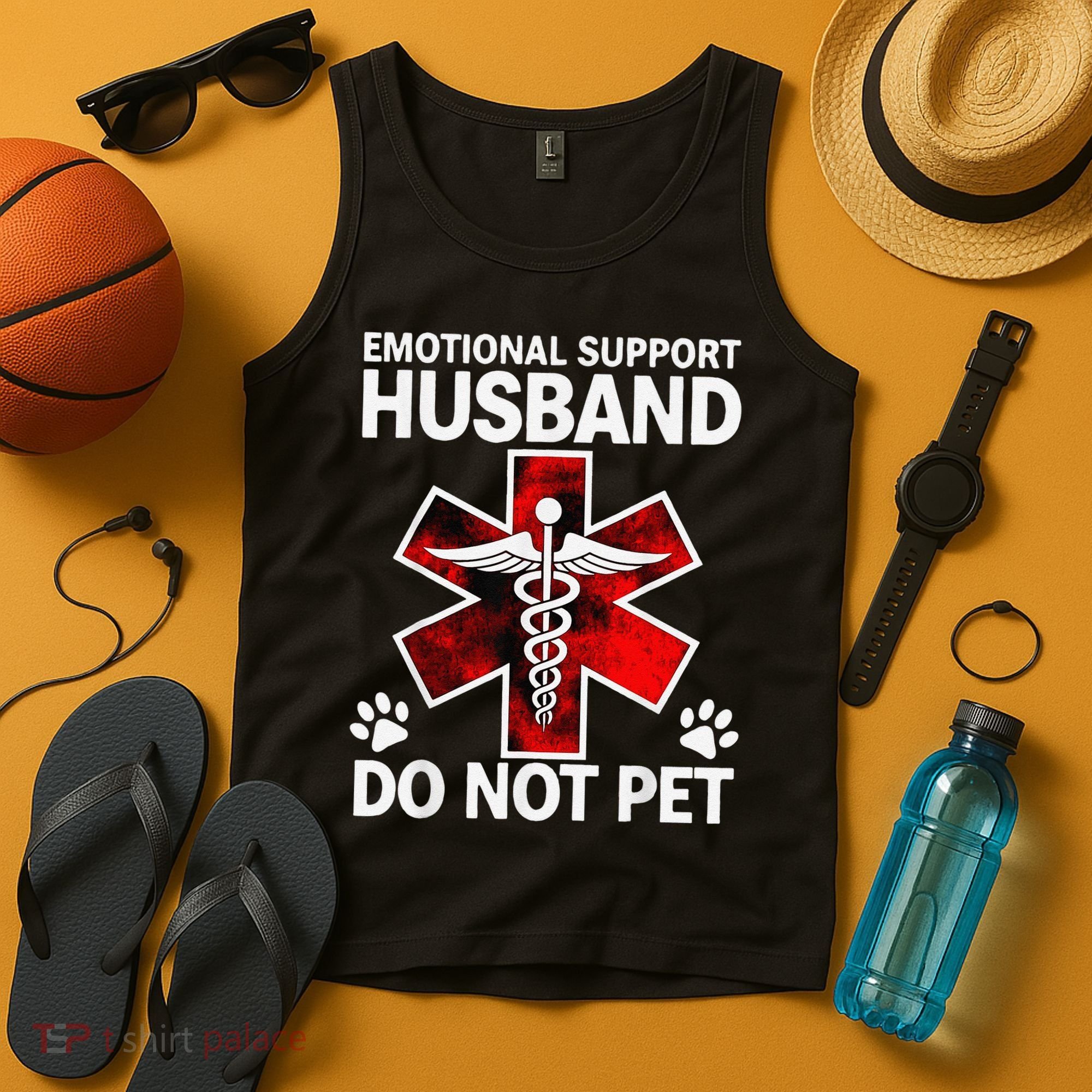 Emotional Support Husband Do Not Pet Tank Top