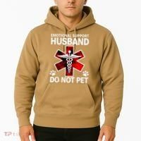 Emotional Support Husband Do Not Pet Hoodie thumb 2