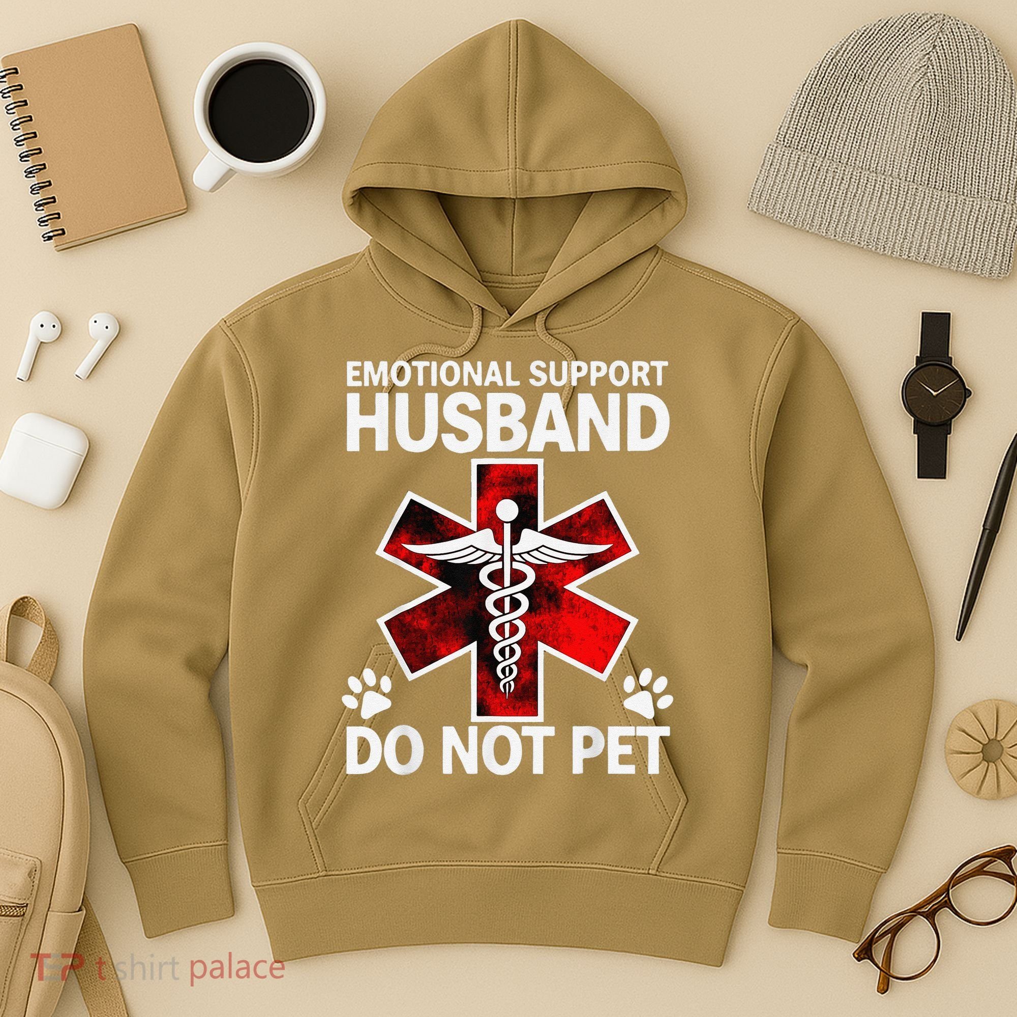 Emotional Support Husband Do Not Pet Hoodie