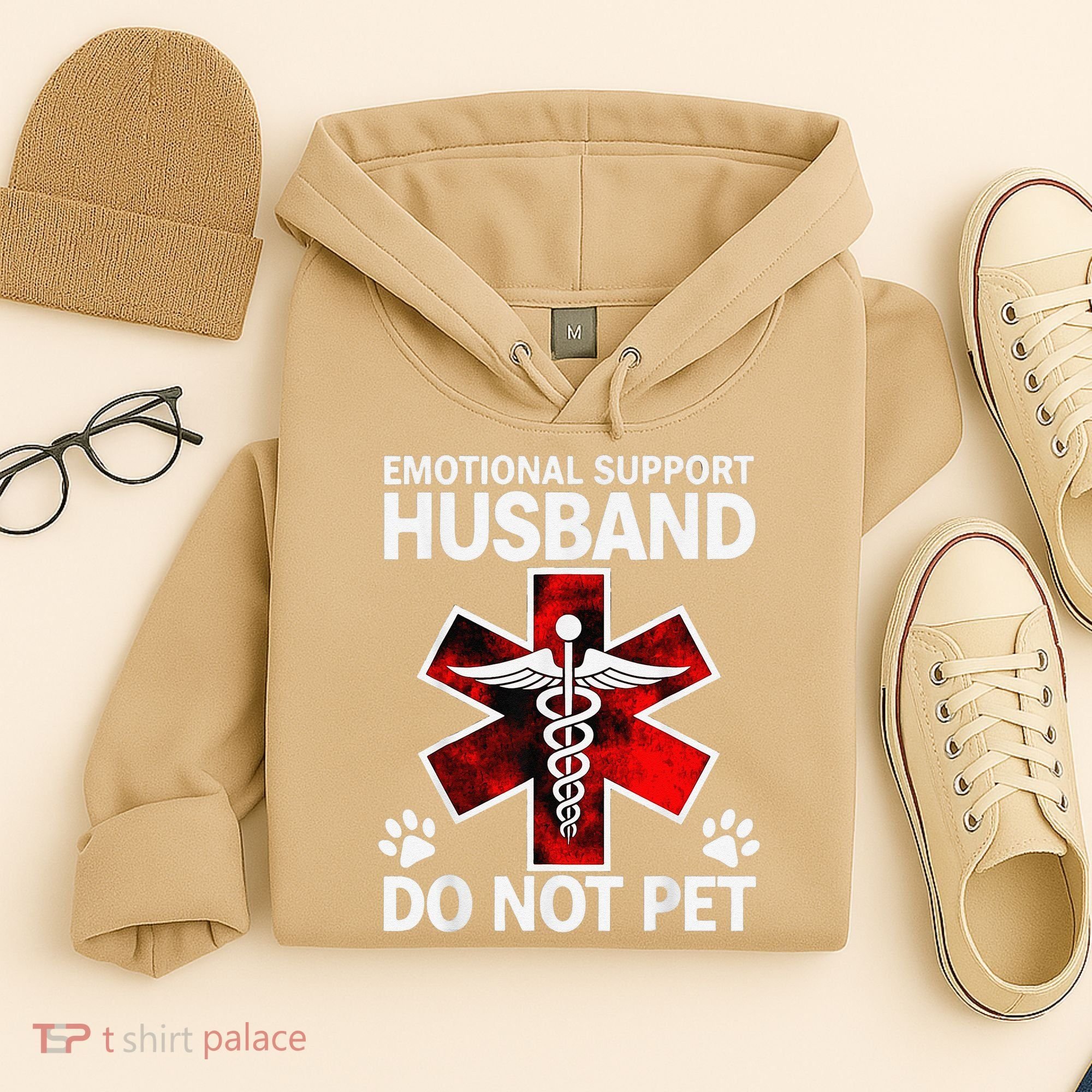 Emotional Support Husband Do Not Pet Hoodie