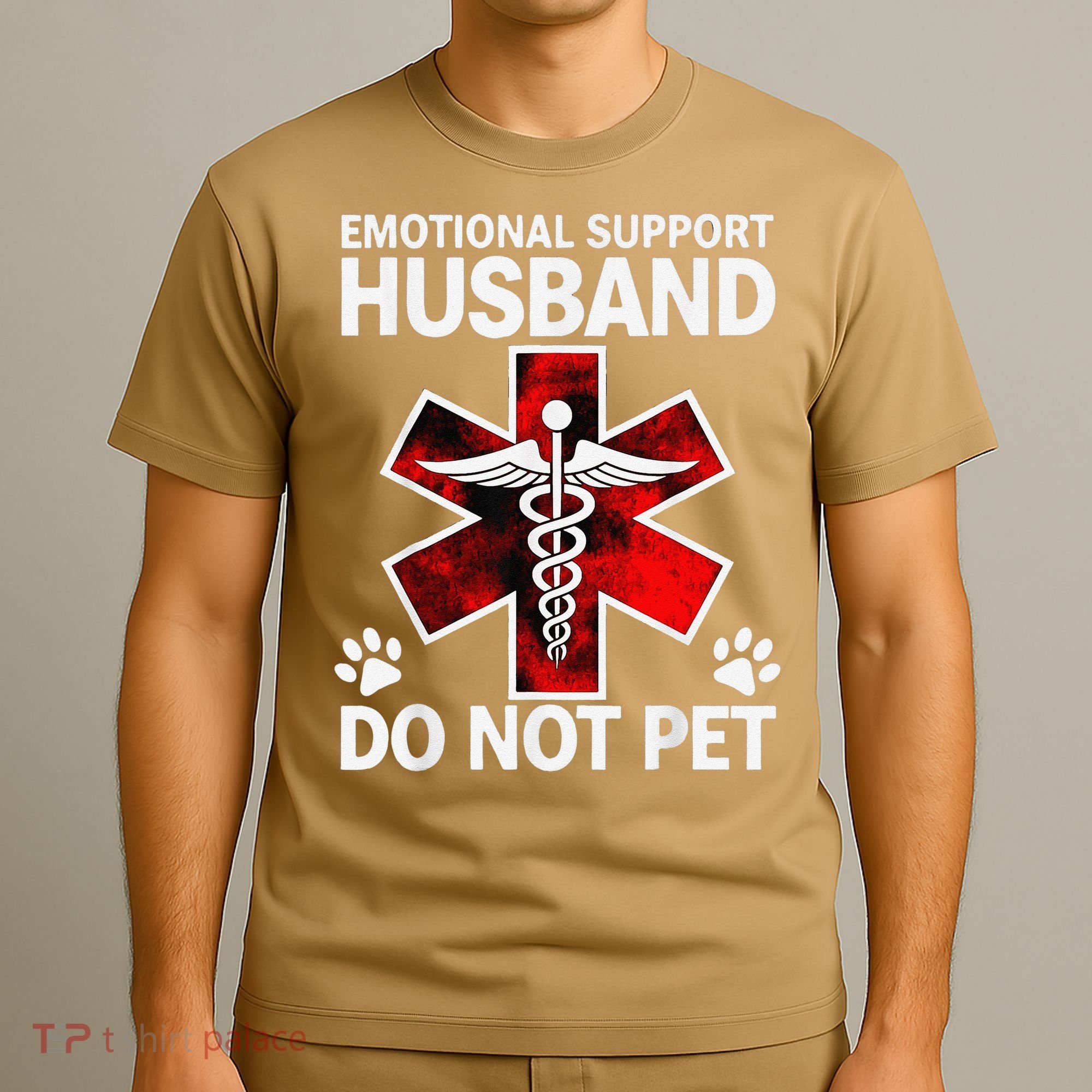 Emotional Support Husband Do Not Pet T-Shirt