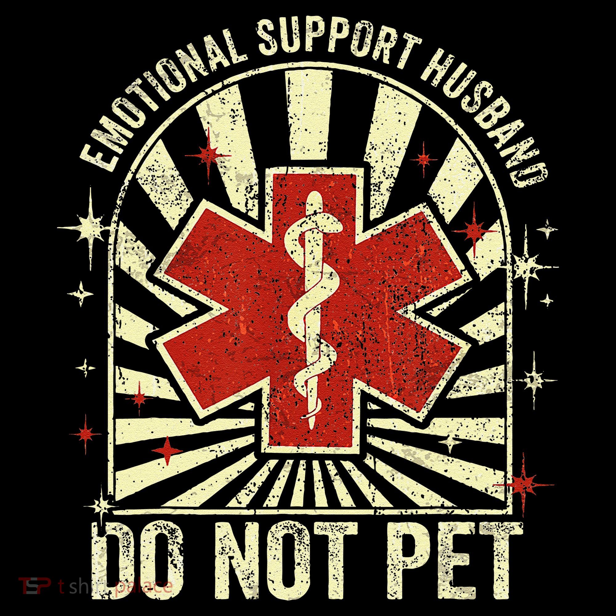 Emotional Support Husband Do Not Pet For Bucket Hat