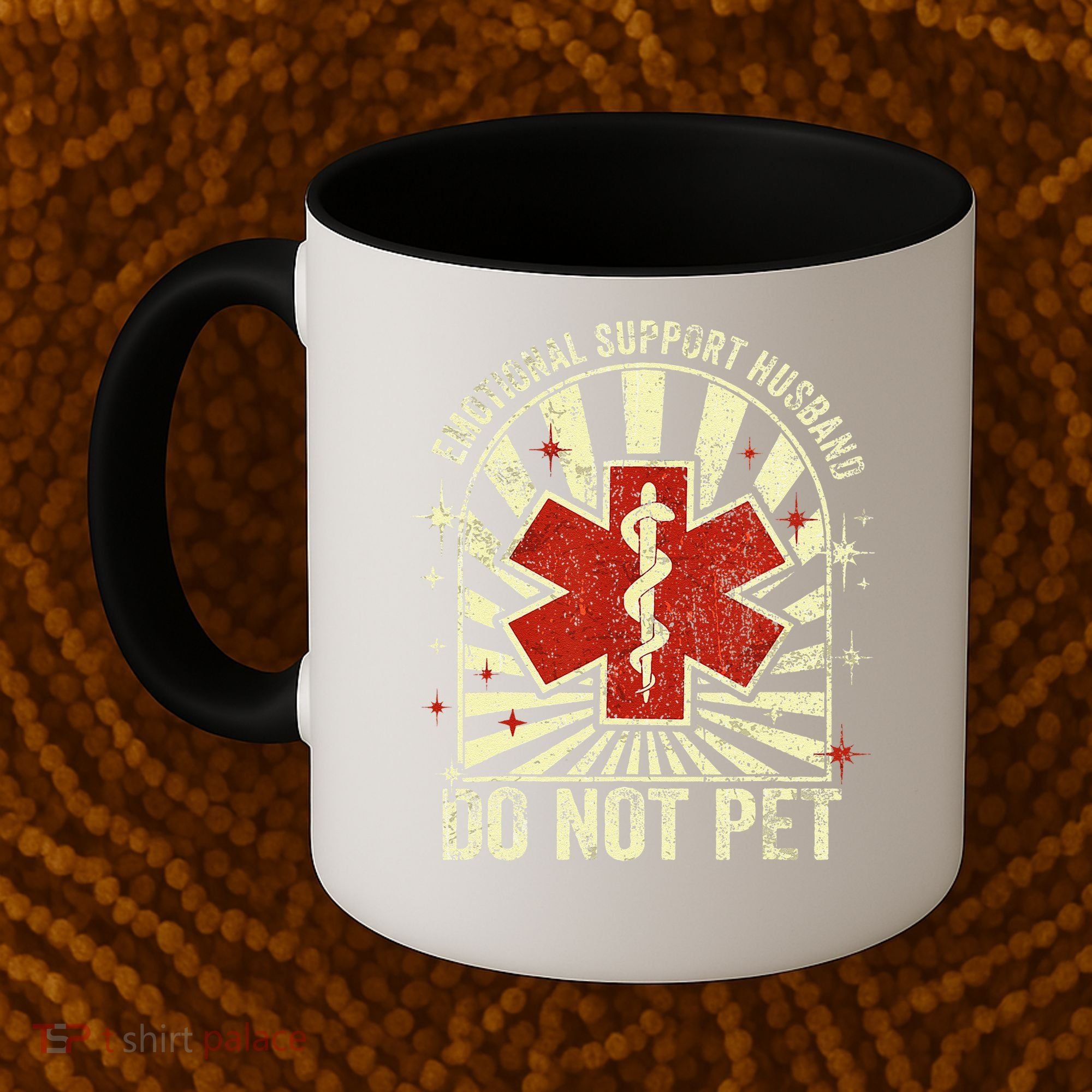 Emotional Support Husband Do Not Pet For Coffee Mug