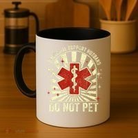 Emotional Support Husband Do Not Pet For Coffee Mug thumb 4