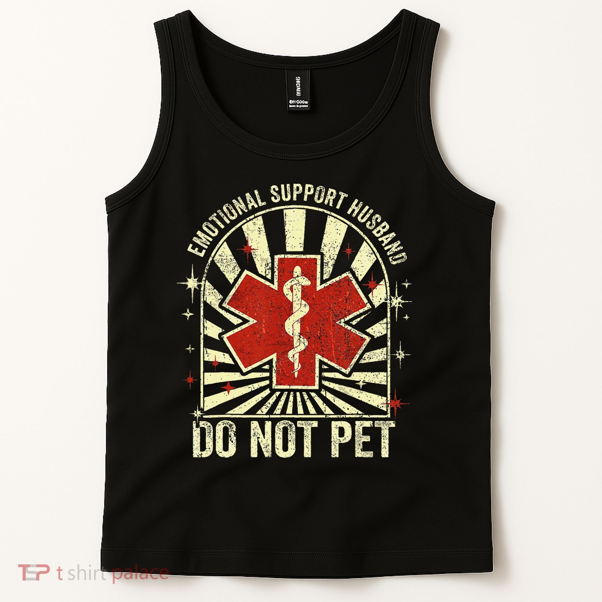 Emotional Support Husband Do Not Pet For Tank Top