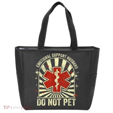 Emotional Support Husband Do Not Pet For Tote Bag