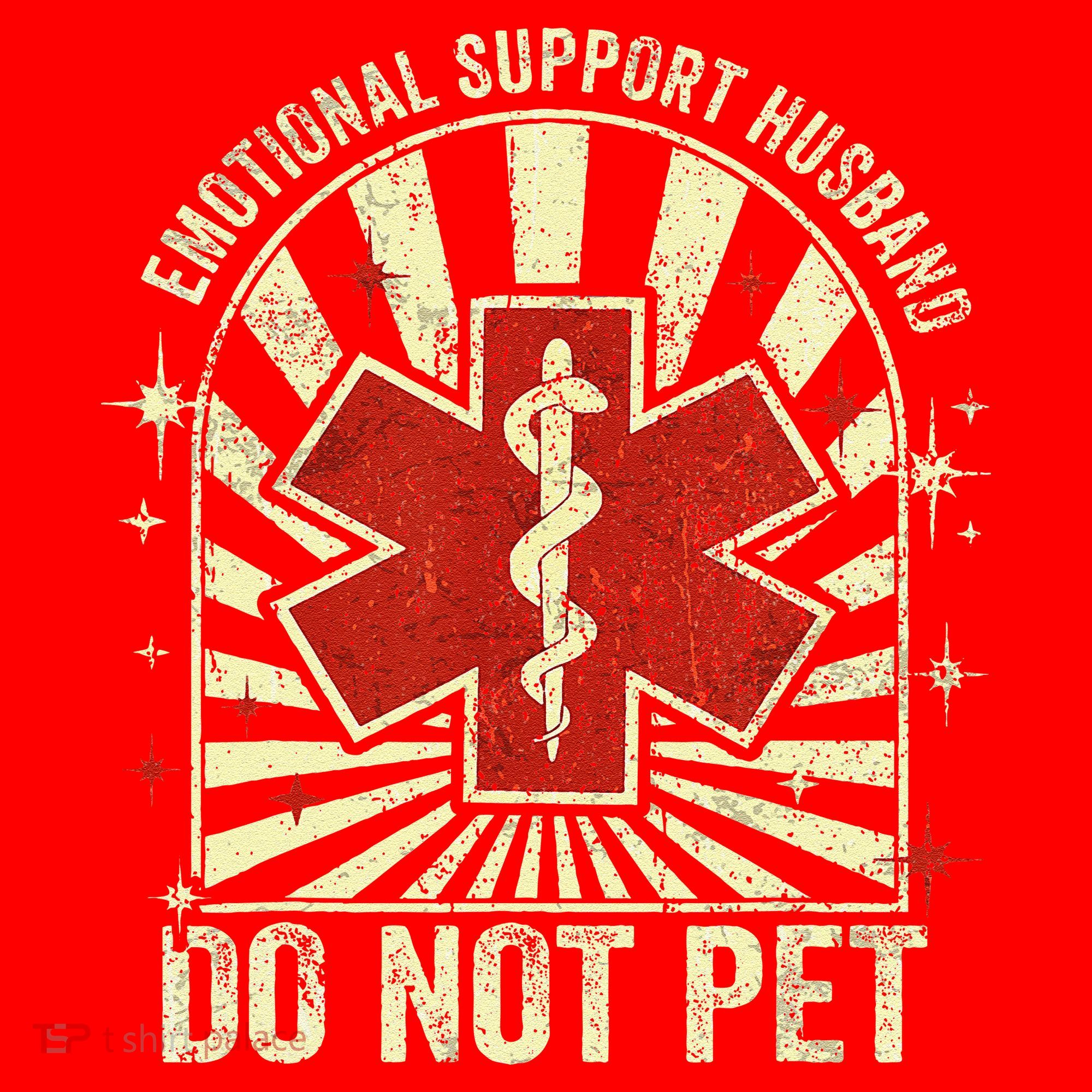 Emotional Support Husband Do Not Pet For Santa Hat